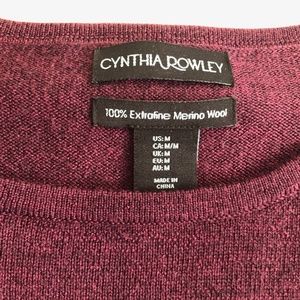 Medium Deep Purple Sweater with Bell Sleeves -